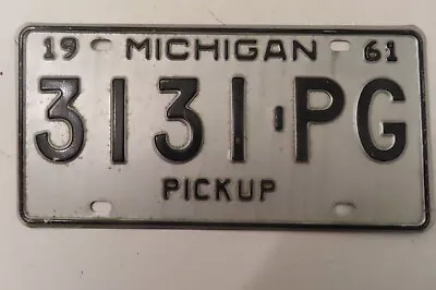 1961  MICHIGAN  PICKUP License Plate Nos • $14.99