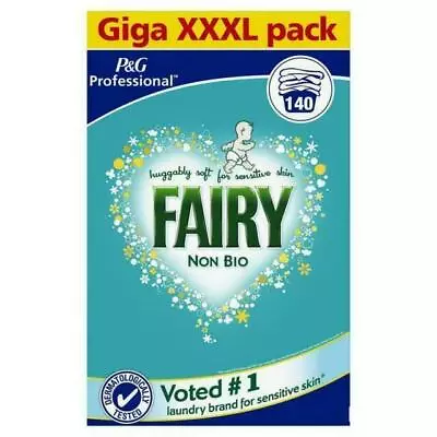 Fairy Non-bio Laundry Detergent Washing Powder 140 Wash - White • £44.99