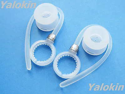 NEW 2 White Earhooks And 2 Ear-Gels For Motorola Hx550 HX600  Boom 2 & H19txt • $14.99