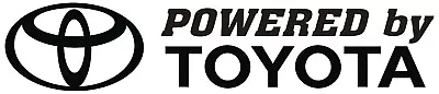  Powered By Toyota   Truck Car Vinyl Decal  Adhesive Graphic Sticker  • $11.69