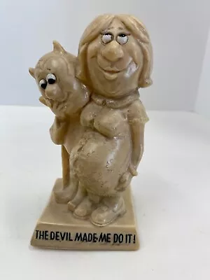 Vintage 1970's Wallace Berries Figure The Devil Made Me Do It Figurine Man Cave • $14.99