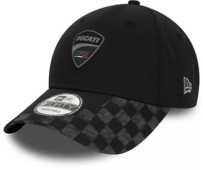 Ducati Corse New Era 9Forty Check Visor Black Team Cap • $43.64