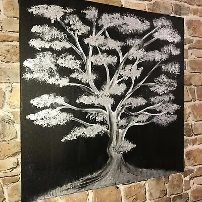 SILVER LEAF TREE COLLECTION VARIOUS -metallic Acrylic Original Paintings  • £45