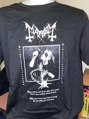 Mayhem Shirt Large Black Metal Limited Rare OOP Rock Music New • $10