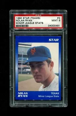 1990 Nolan Ryan Star (teams) #2 Minor League Stats Psa 9 • $27.49