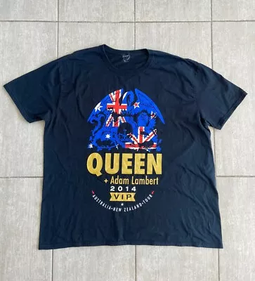 Queen Adam Lambert Tour 2014 T Shirt Size 2XL Music Top Australia New Zealand 🔴 • $30