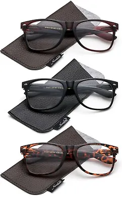Bifocal Reading Glasses Men Women Oversized Big Frame Bifocal Readers 3 Packs  • $14.99