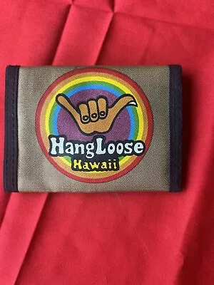 VINTAGE Hang Loose Hawaii Wallet Surfer/Hippie/biker Rainbow . Mint! • $24.99