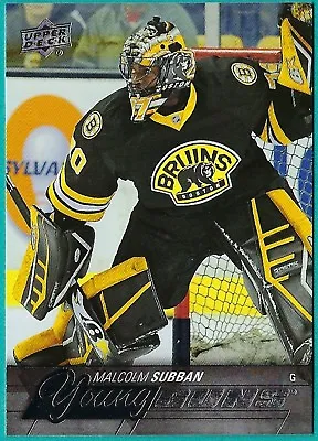 2015/16 Upper Deck Card # 211 Of Malcolm Subban - Boston Bruins (Rookie) • $3