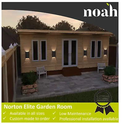Norton Elite Garden Room Log Cabin Home Office Studio Bespoke Building • £3195