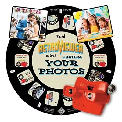 Image3D Custom Viewfinder Reel Plus Red RetroViewer Custom Gift For Any Age • $43.95