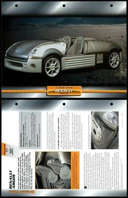 $5.01 • Buy Renault Argos - 1994 - Prototypes - Atlas Dream Cars Fact File Card