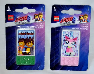 LEGO Movie Unikitty And Hut Hut Eraser Set 2 Erasers In Each Pack • $9.99