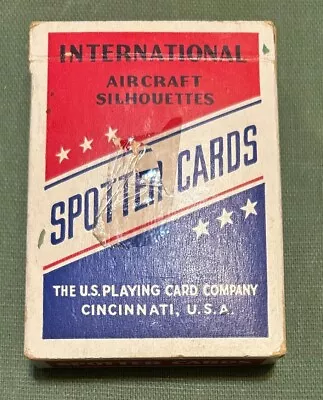 Wwii Vintage Deck Of Playing Cards - Military Spotter Aircraft Cards • $25