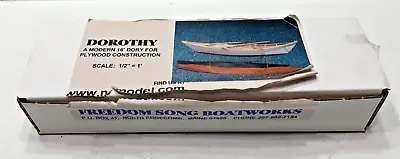 Vintage  Dorothy  Modern 16' Dory  Wood Model Kit - Freedom Song Boatworks • $19.95