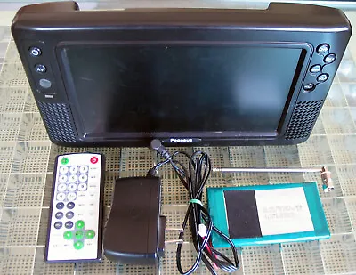 Pegasus ST09-B 9  Digital Portable TV W/ Rechargeable Battery Charger & Remote • $59