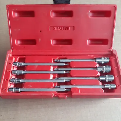 Mac Tools 8 PC Long Star Driver Torx Set Metric SMXTL8B Mac Tool T8 To T40 • $175