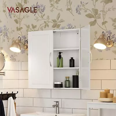 Vasagle Wall Mounted Bathroom Toiletries Cabinet Storage Toilet Cupboard Shelf • $107.45