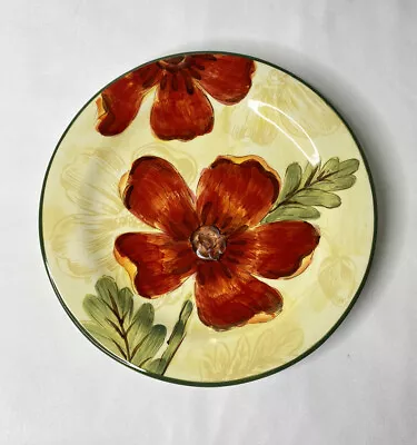 Maxcera Poppy Garden Floral Salad Plate 8” • $11.99