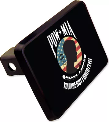 POW MIA YOU ARE NOT FORGOTTEN Trailer Hitch Cover Plug Military Novelty • $17.99