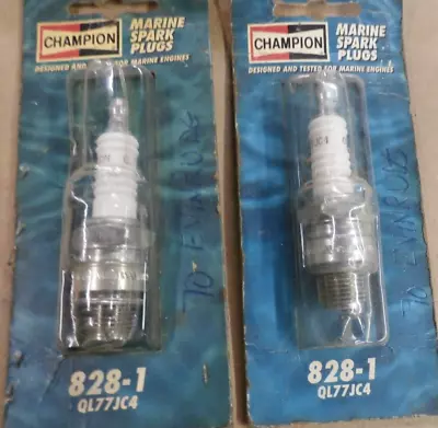 Champion  Spark Plug 828-1 Marine Spark Plug QTY OF 2  PLUGS FREE SHIPPING !!!! • $20.54