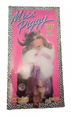 Vintage Colorforms Miss Piggy Paper Dolls 16” Doll With Clothes And Wigs 1989 • $12