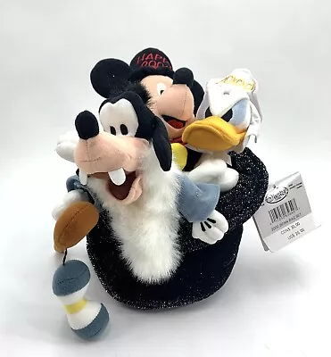 Disney Store Mickey Mouse 2000 New Year Top Hat Set 3 Mickeys In Hat Set Of 3  • $22.09