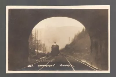Railroad Postcard: Canadian Train At The Connaught Tunnel - Real Picture • $9.49