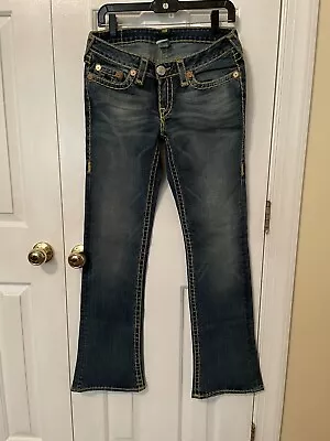 True Religion Gina Super T Bootcut Jean Women Sz 30 Blue EUC • $39.99