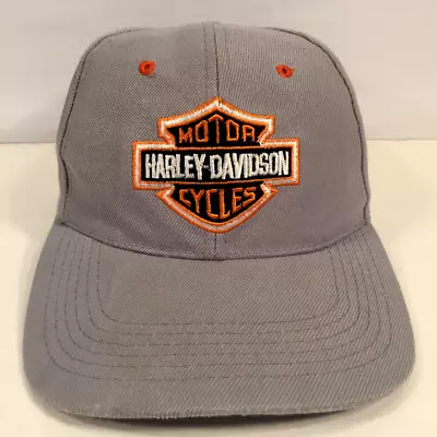 Vintage Gray Harley Davidson Motorcycles Adjustable Hat Trucker Cap • $12.99