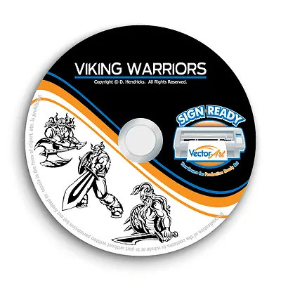 Viking Warrior Clipart Images -vector Clip Art -vinyl Cutter Plotter Graphics Cd • $24.95