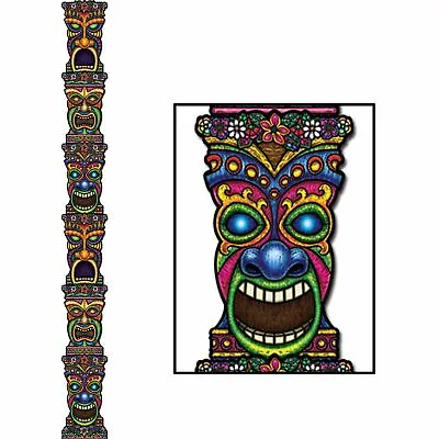 £15.34 • Buy Large Jointed Hawaiian Tiki Totem Pole Card Cutout (2.13m) Luau Decoration