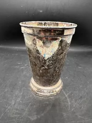 Vintage Towle Silversmith Silver Plated Mint Julep Tapered Beaded Cup • $18