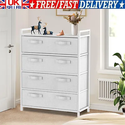 Chest Of Drawerswith 4-Drawer Storage Organizer Unit For Bedroom，Living Room UK • £47.40