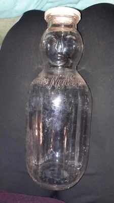 $22 • Buy Vintage Richmond VA Milk Bottle Quart 1958 Curles Neck Dairy 
