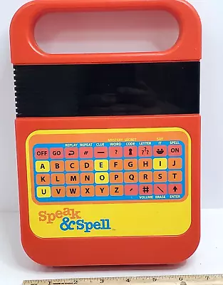 Texas Instruments Speak And & Spell Vintage Talking Toy Learning Game *Tested* • $15