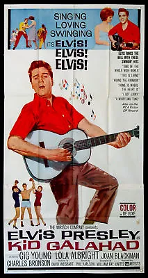 Kid Galahad Elvis Presley Boxing 1962 3-sheet Movie Poster  • $475