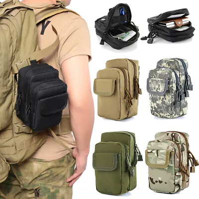 Nylon Multi Purpose Military Compact Utility EDC Waist Pack Tactical Molle Pouch • $9.98