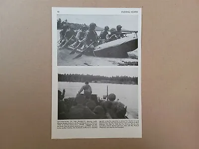 Russell Islands Marines Pushing North 1945 World War 2 WW2 Picture Sheet • $16