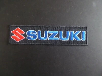 $4.25 • Buy New-old Stock  SUZUKI BLACK EMBRODIERED-   Iron On Patches 1-1/8 X 4-5/8