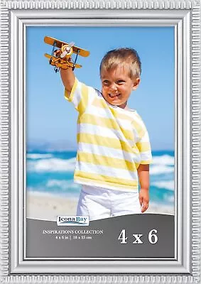 Icona Bay 8x10 Black Picture Frame Beautifully Detailed Molding Contemporary Pi • $15.29