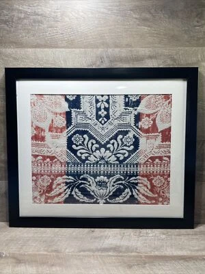 $150 • Buy Primitive Pre-Civil War Era Antique Patriotic Red Blue And Cream Coverlet Piece
