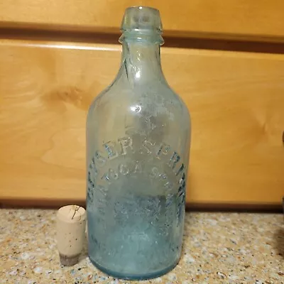 Whittled Geyser Spring Saratoga Mineral Water New York  • $104