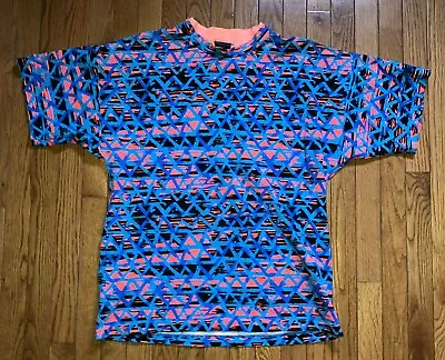 Vintage 90s Hobie Shirt Surf Skate AOP Fresh Prince Of Bel Air Style SZ M • $35