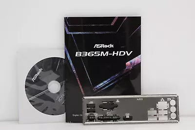 ASRock B365M-HDV Motherboard Backplate I/O Shield / Quick Guide / Driver DVD. • $14.95