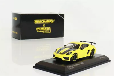 1:64 MINICHAMPS X Tarmac Works Cayman GT4 RS Yellow /red Limited1200 Diecast Toy • $25.86