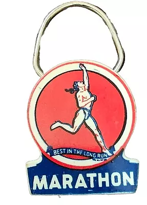 Marathon Oil Running Man Logo Key Chain • $14.95