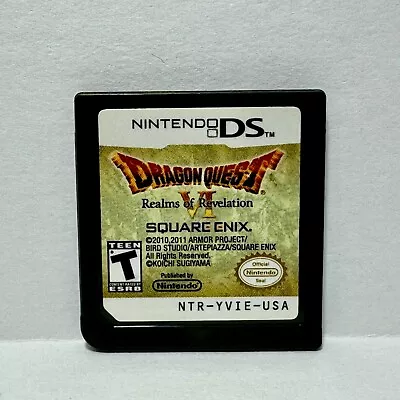 Dragon Quest VI 6: Realms Of Revelation Nintendo DS Authentic Tested Working VG  • $82.98