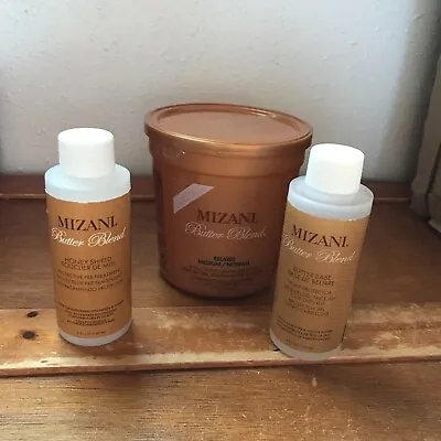 Unused Set Of Mizani Butter Blend Relaxer Medium/Normal & Honey Shield Scalp Pro • $21.57