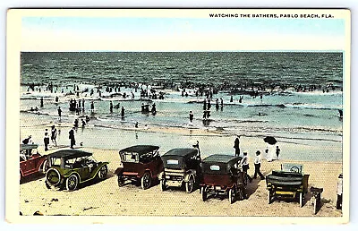 Pablo Beach Florida Watching The Bathers Postcard A905 • $4.75